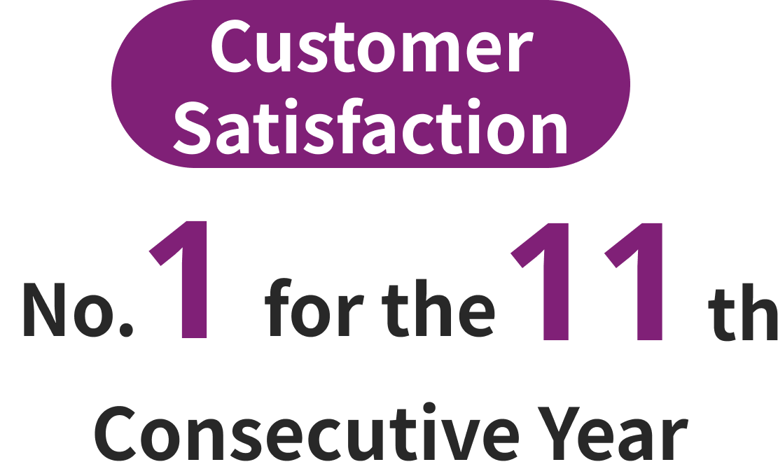 Customer Satisfaction No. 1 for the 11th Consecutive Year